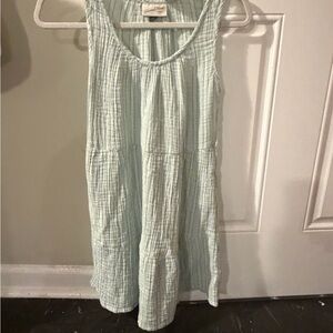 Universal Thread Soft Blue Patterned Dress